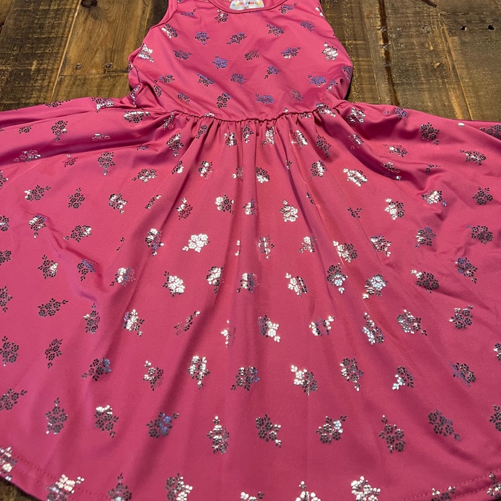 Dot Dot Smile size 5/6 and 8/10 girls pink tank twirl dress new - Picture 2 of 3